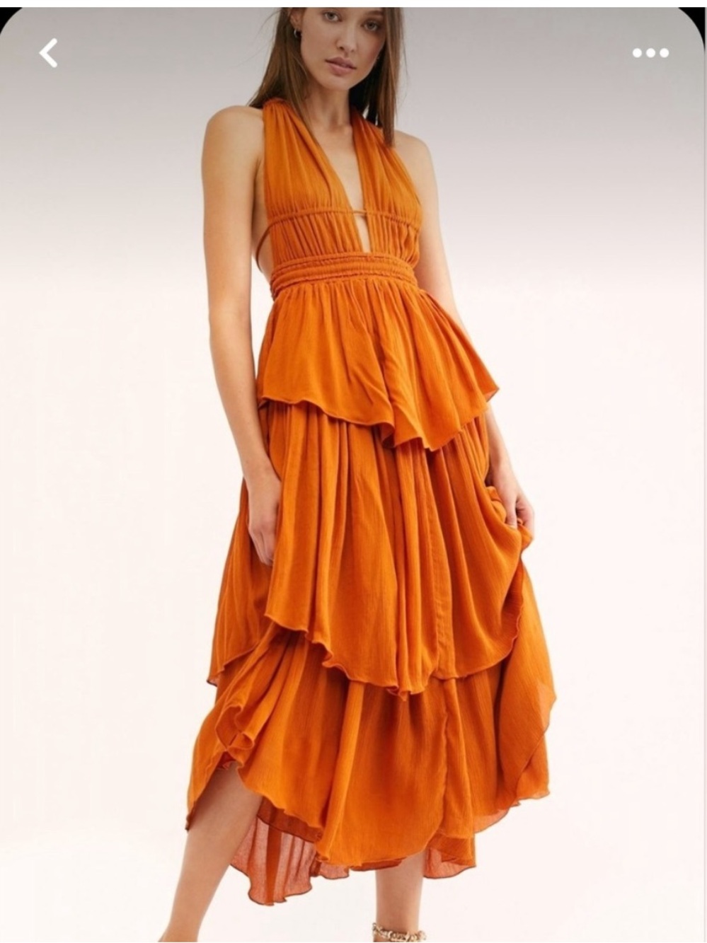 Free people drop dead beauty maxi dress size small